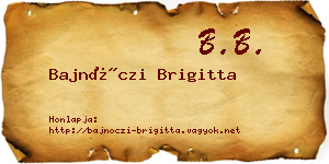 Bajnóczi Brigitta névjegykártya